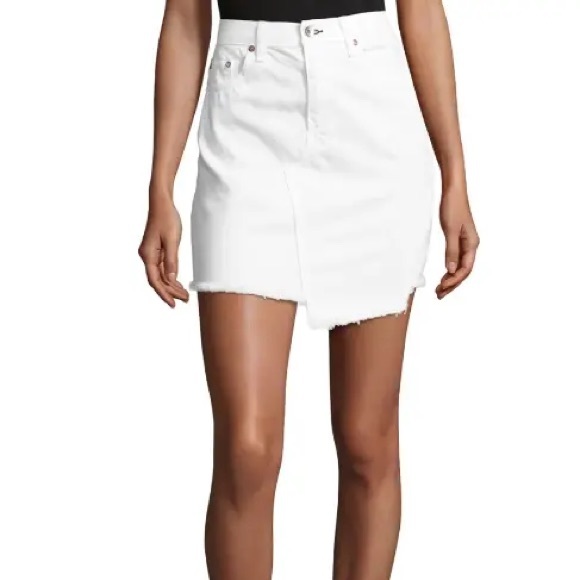 Rag & bone white denim skirt - Picture 2 of 7